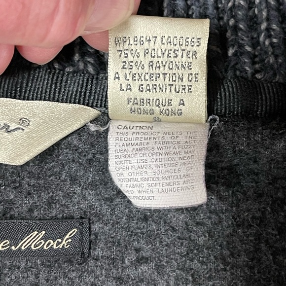 Eddie Bauer Birch Valley Fleece Mock Pullover Large - Picture 9 of 10